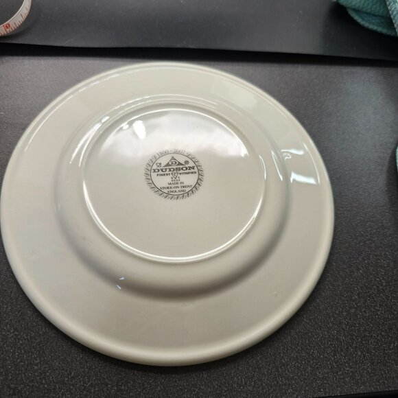 Vintage Syracuse China Ivory Plates & Small Dish Set Swirl and Plain DH1325 - Picture 6 of 10